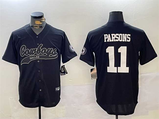 Men's Dallas Cowboys #11 Micah Parsons Black With Patch Cool Base Stitched Baseball Jersey1,We sell and wholesale Men's Dallas Cowboys #11 Micah Parsons Black With Patch Cool Base Stitched Baseball Jersey1 on line form chian!
